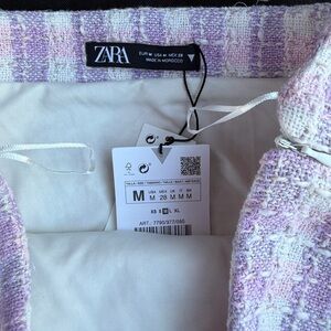 Zara Lilac Tweed Jacket